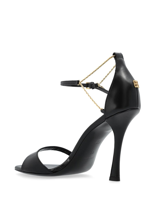 4G Liquid Ankle Strap Sandal Heel