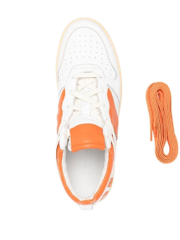 Rhecess logo leather lowtop sneakers