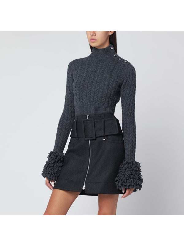 Patou Black Knitted