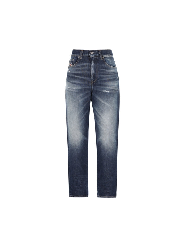 Back Logo Patch Denim Pants