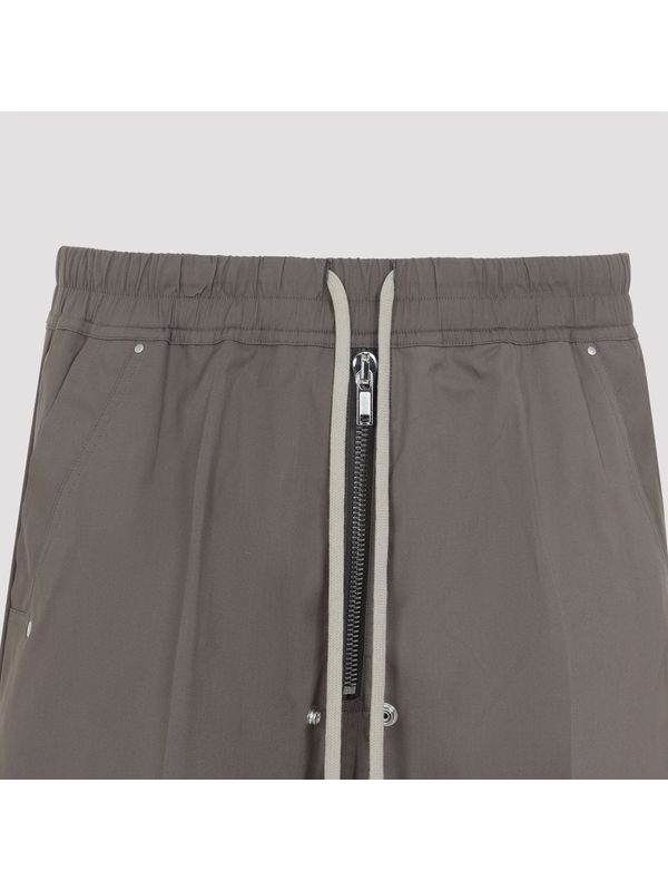 Bela Zipper Detail Drawstring Wide Pants