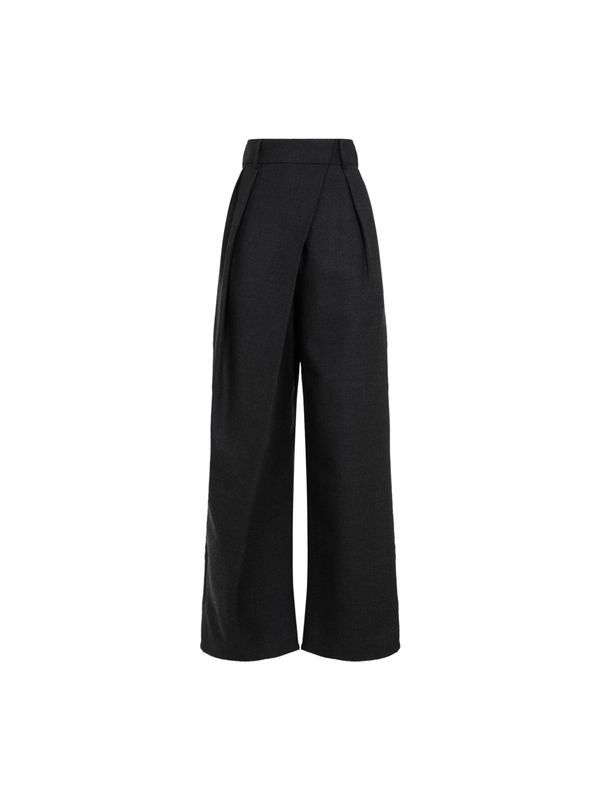 LOEWE - Pleats Wool Pants - Jente