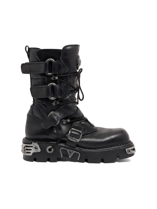 Multi Strap Leather Lace-up
  Boots