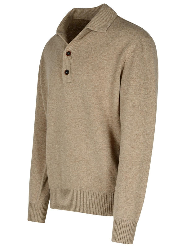 Wool Cashmere Knit Polo Shirt