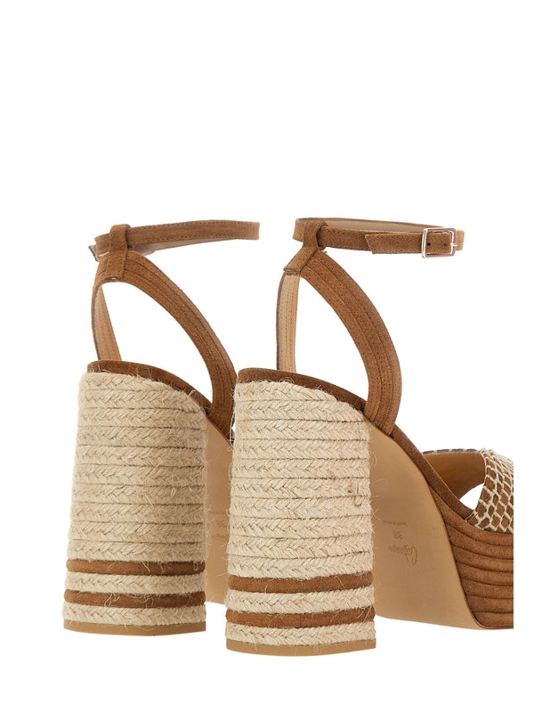 Castañer Brown Wedge Sandals