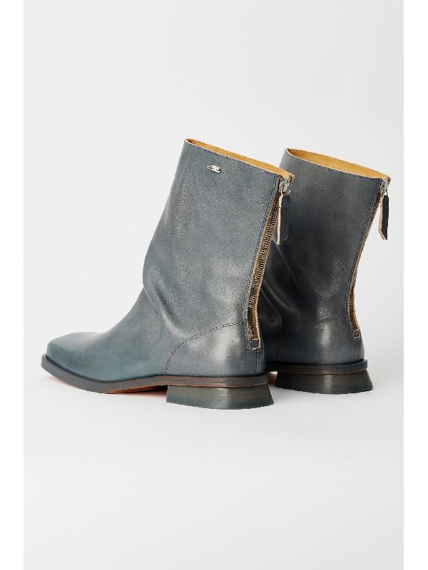 Blunt Leather Ankle Boots