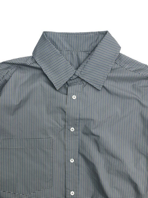 Backless Nylon Check Shirt