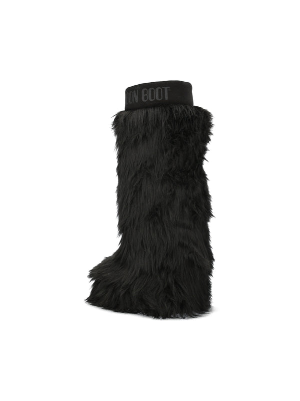 Yeti Icon Logo Faux Fur High Boots