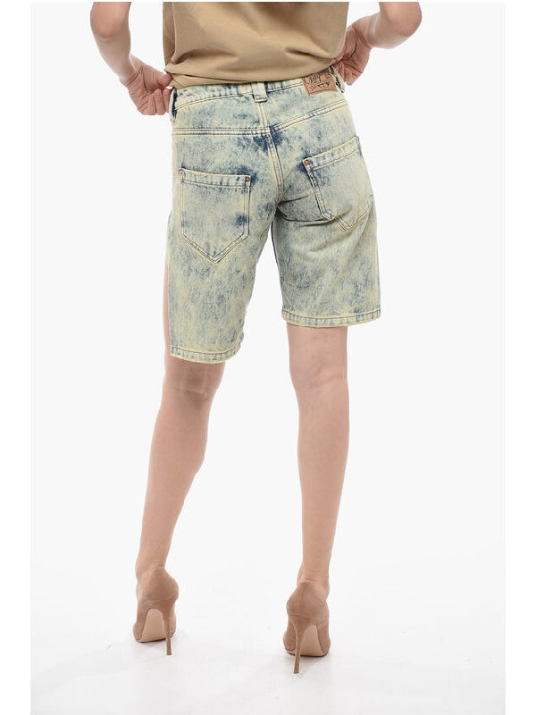 Stone Washing Denim Shorts