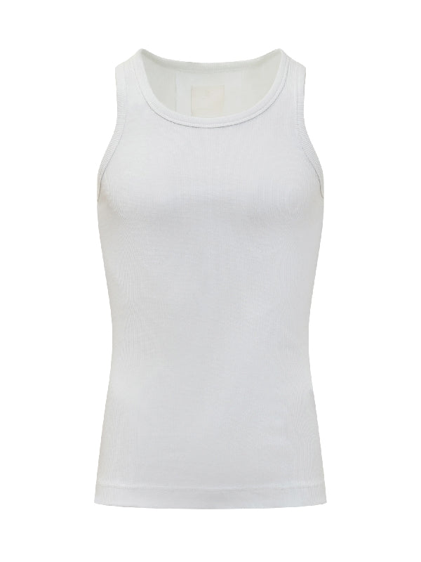 4g Logo Embroidery Detail Cotton Tank Top