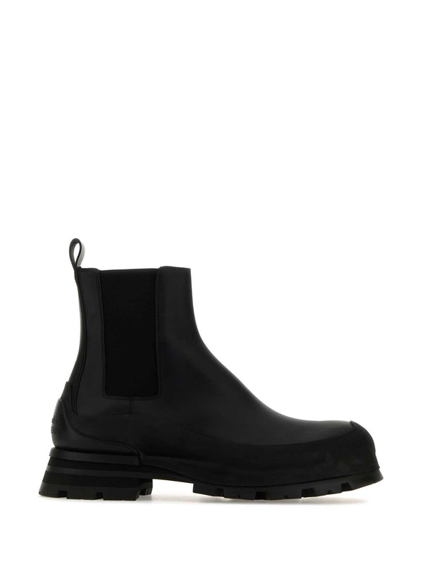 Alexander Mcqueen Black Chelsea Boots