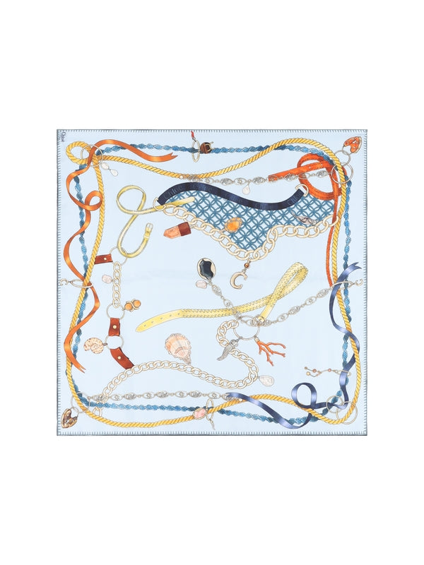 Graphic Silk Scarf