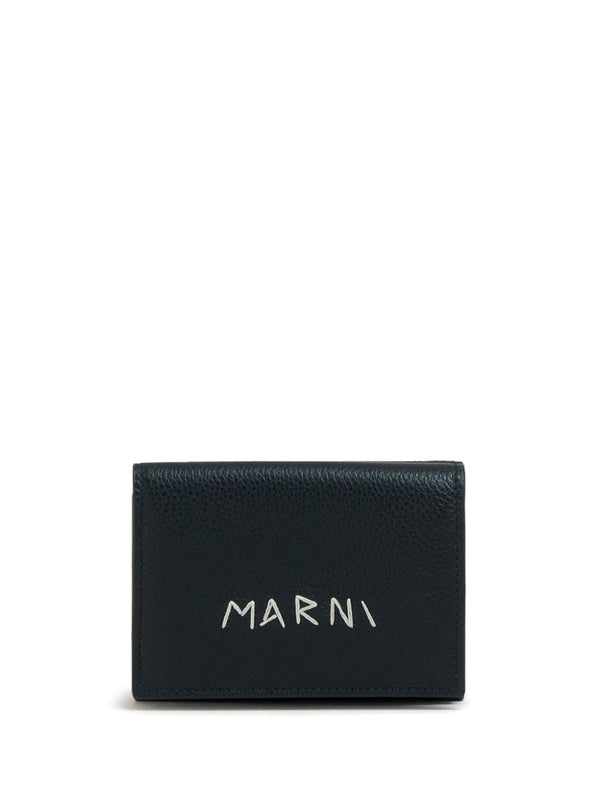 Stitch Logo Flap Card Wallet