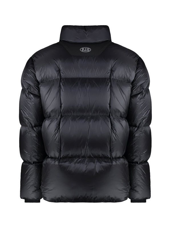 Logo Patch High-Neck Padded Jacket