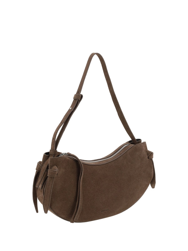 Fortune Cookie Suede Shoulder
  Bag