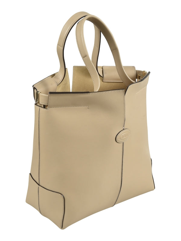 Di Folio Leather Small Tote Bag