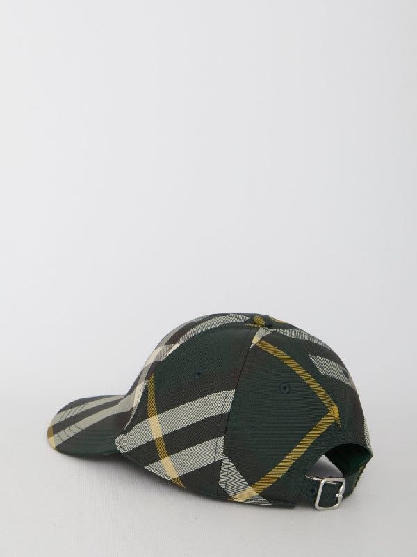 Check Pattern Poly Ball Cap