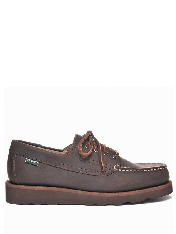Sebago Brown Lace-Up Shoes