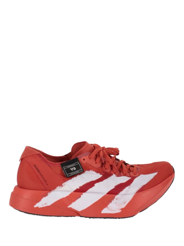 Y-3 Red Low Top Sneakers