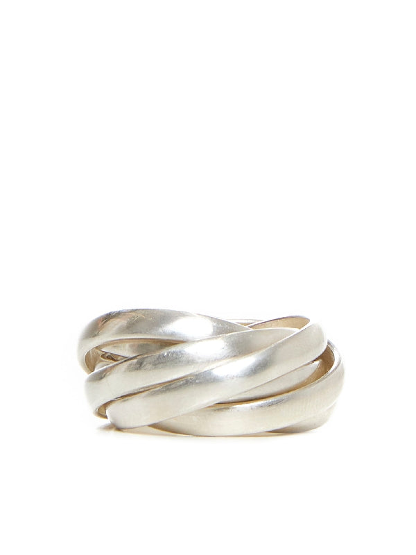 Tweed Silver Ring