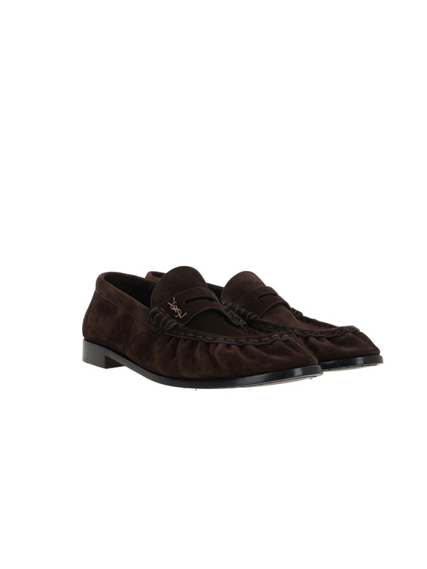 Saint Laurent Brown Penny Loafer