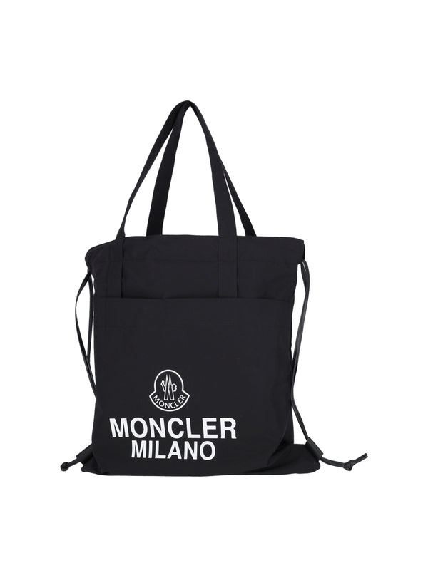 AQ Logo Drawstring Tote Bag