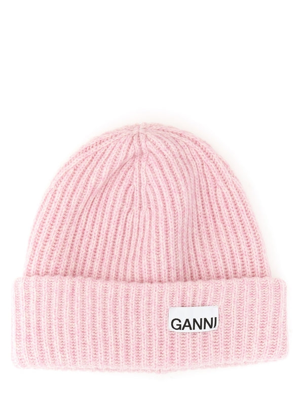 Logo Patch Wool Blend Beanie