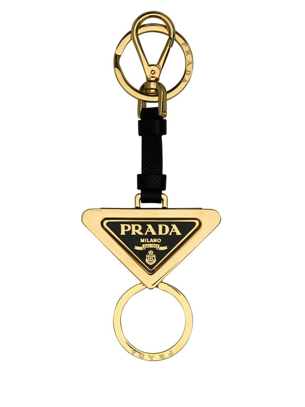 PRADA トライアングルロゴキーホルダー | jentestore