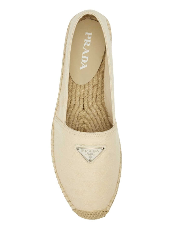 Triangle Logo Canvas Espadrilles