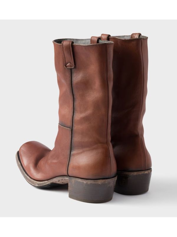 Prada Brown Middke Boots