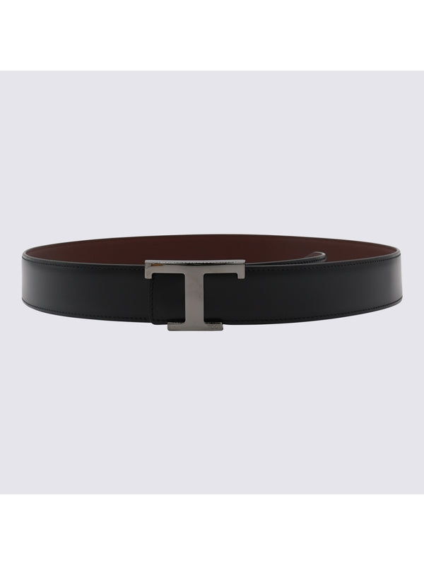 Tod'S Black Leather Belts