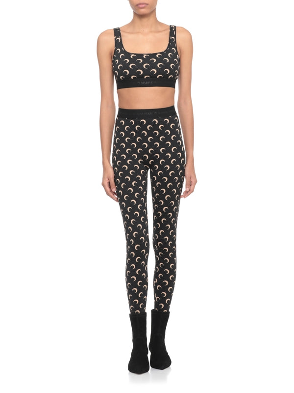 Marine Serre Black Bra & Panties