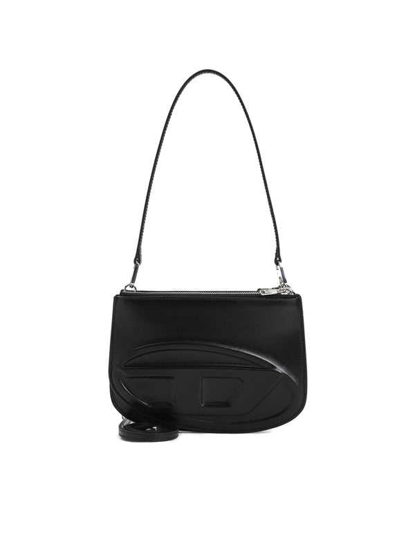 1Dr Twin Logo Leather Shoulder
  Bag