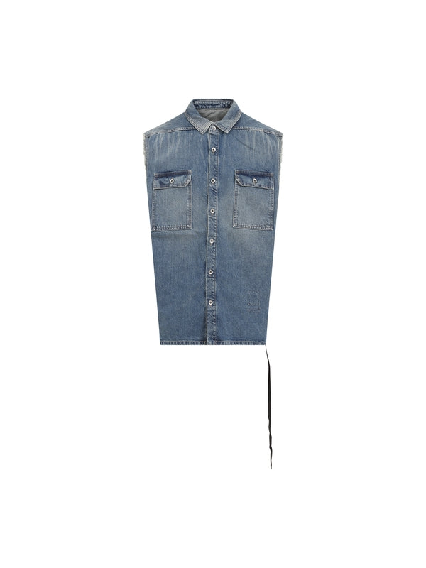 Tommy Strap Denim Vest