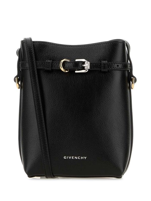 Voyou Buckle Leather Crossbody Bag