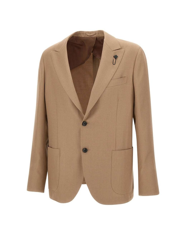 Lardini Beige Tailored Jackets