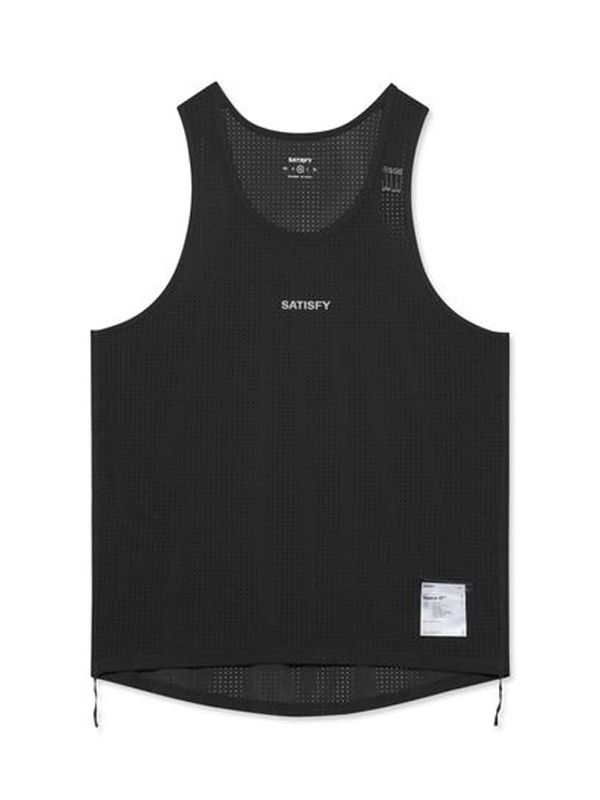 Logo Detail Nylon Sleeveless Top