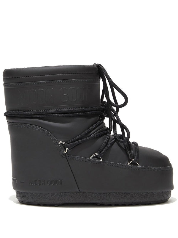 Moonboots Black Lace-Up Boots