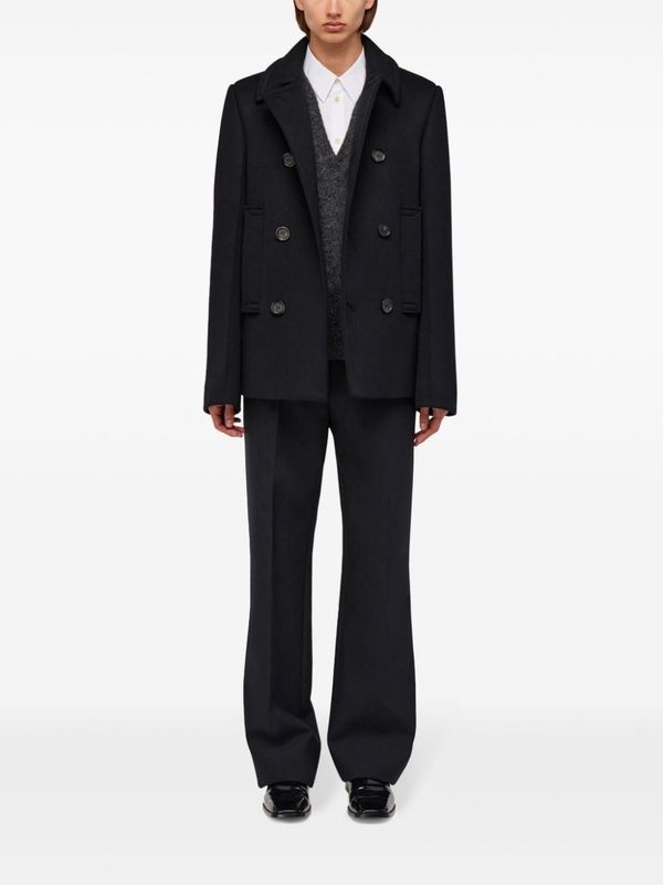 Double Breasted Wool Cashmere
  Coat