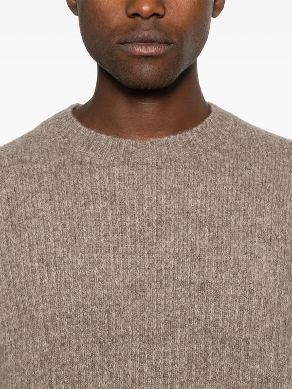 Yak Wool Blend Crew Neck Knit