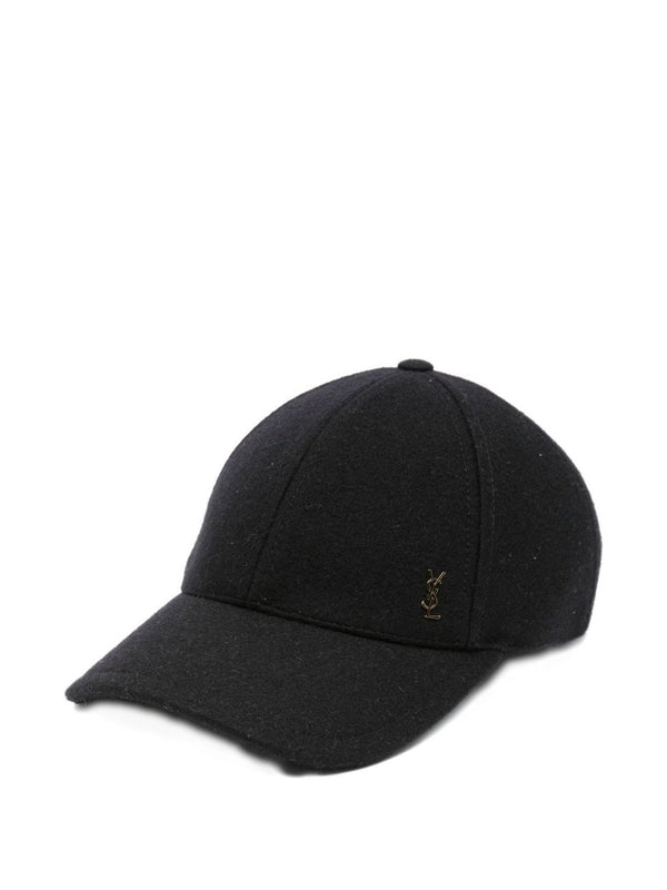 Saint Laurent Black Ball Cap