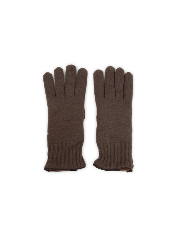 Z Zegna Brown Wool Gloves