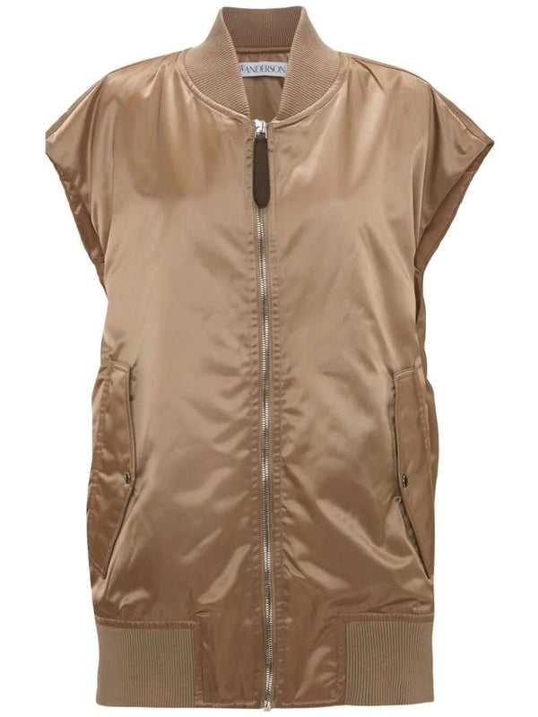 Sleeveless Bomber Vest