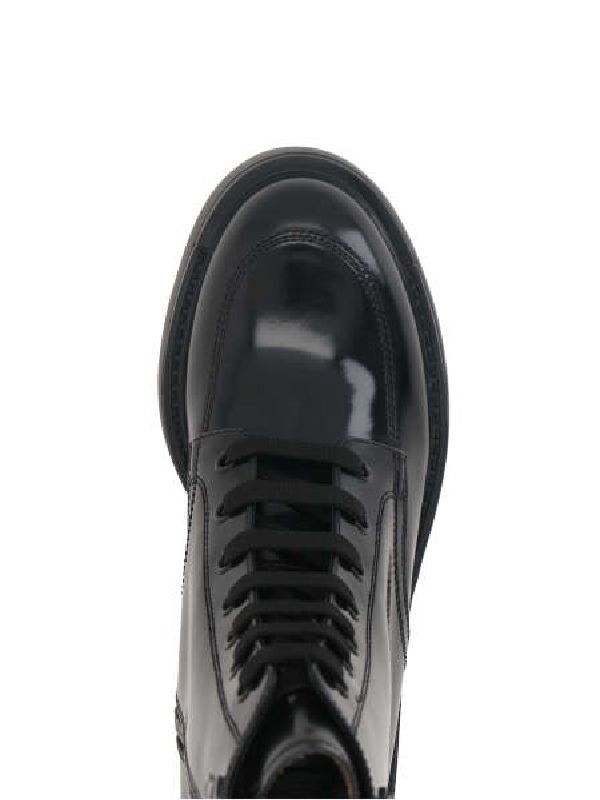 Diapason Triangle Logo Lace-Up Boots