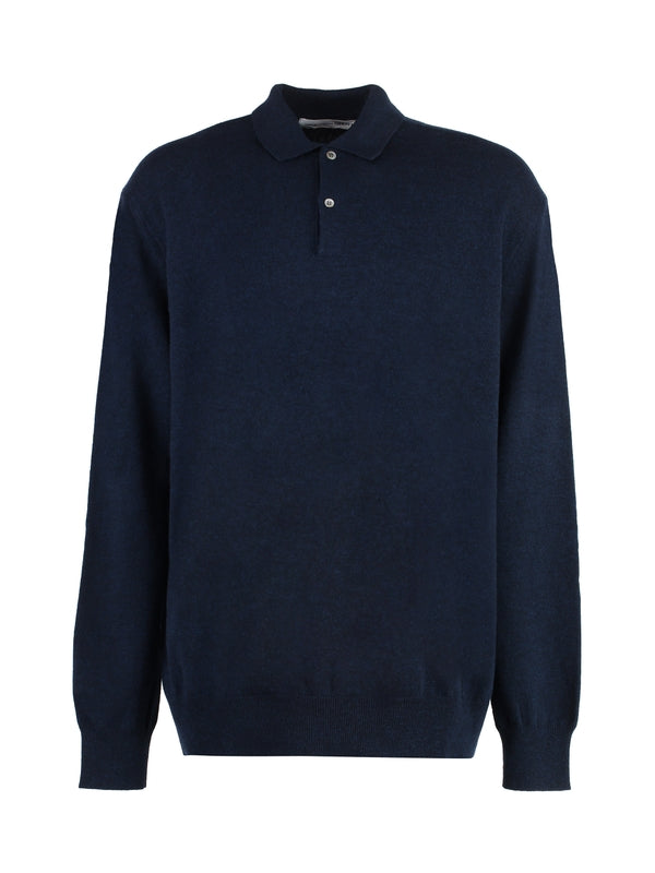 Wool Knit Polo Shirt