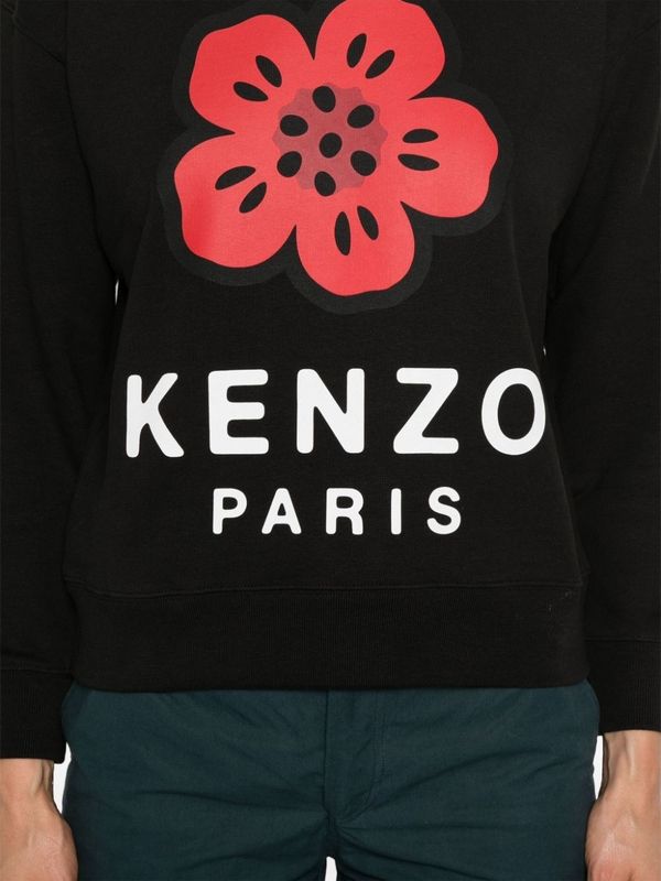 Bokeh Flower Cotton Blend
  Sweatshirt