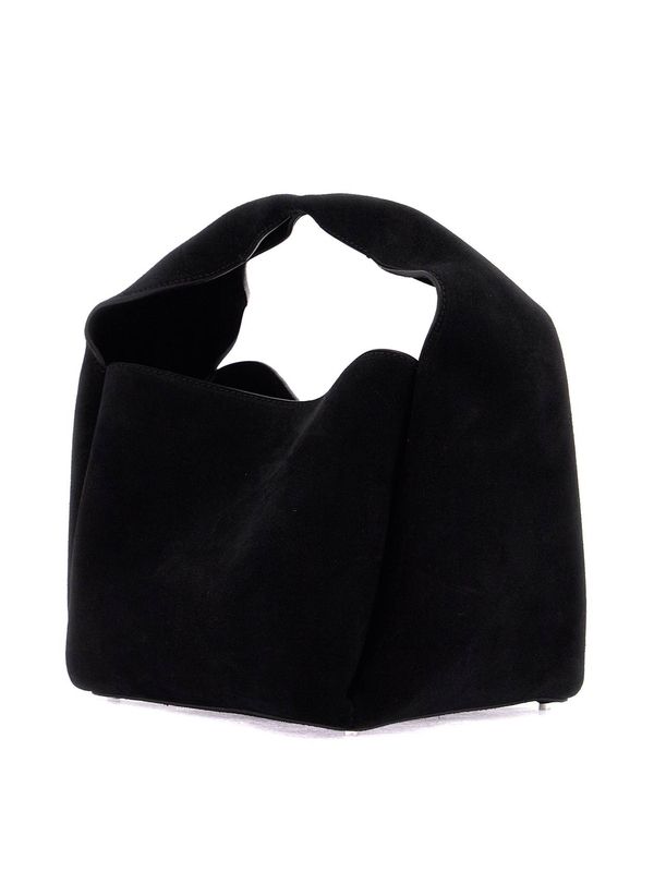 Black Suede Tote Bag