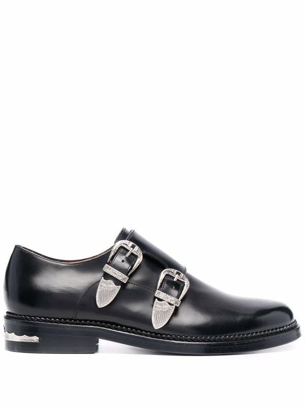 Leather Monk Strap Shoes