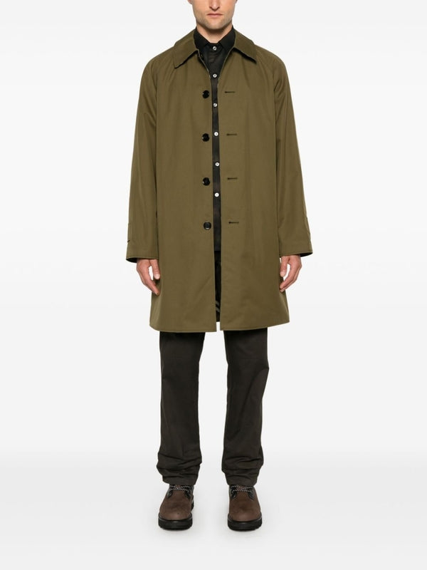 Check Pattern Reversible Trench Coat