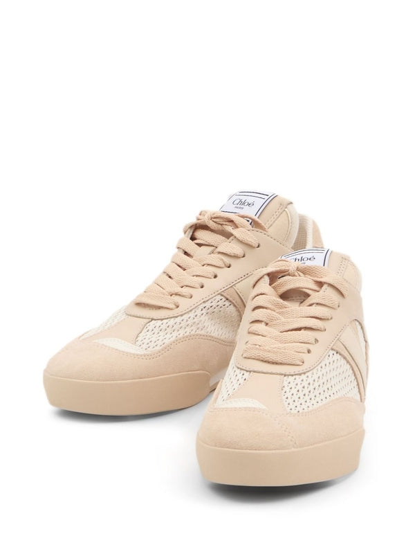 Chloe Beige Low Top Sneakers